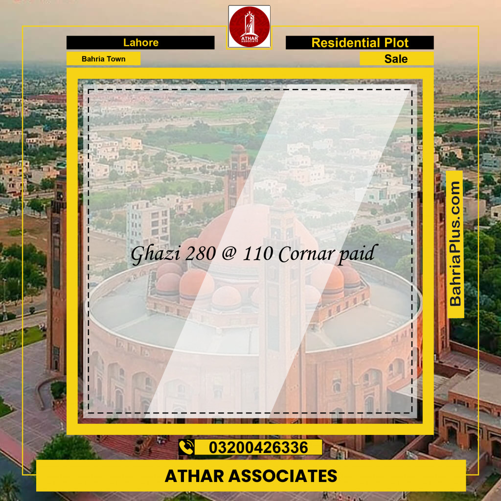 Residential Plot for Sale in Bahria Town, Lahore - (BP-230951)