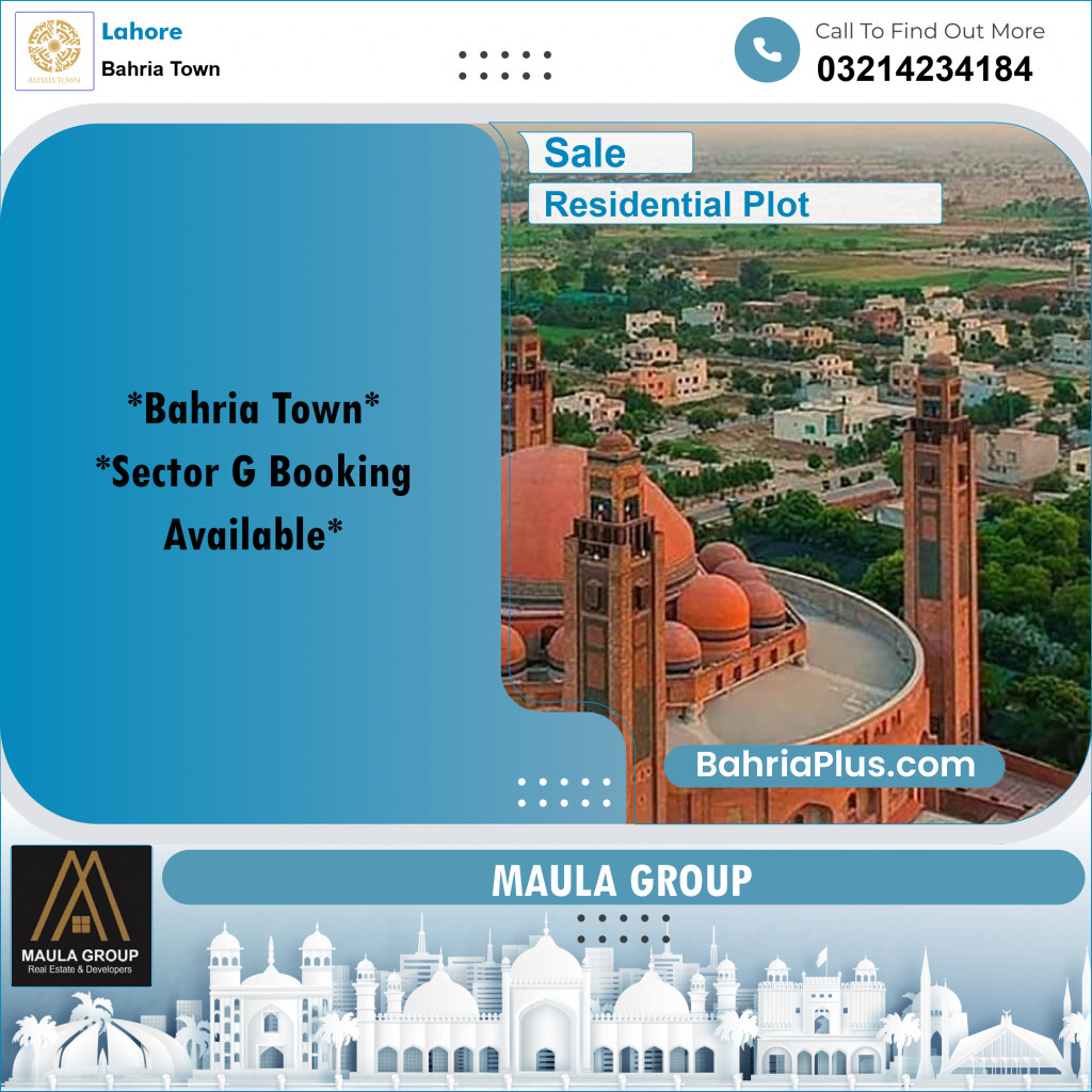 Residential Plot for Sale in Bahria Town, Lahore - (BP-231078)