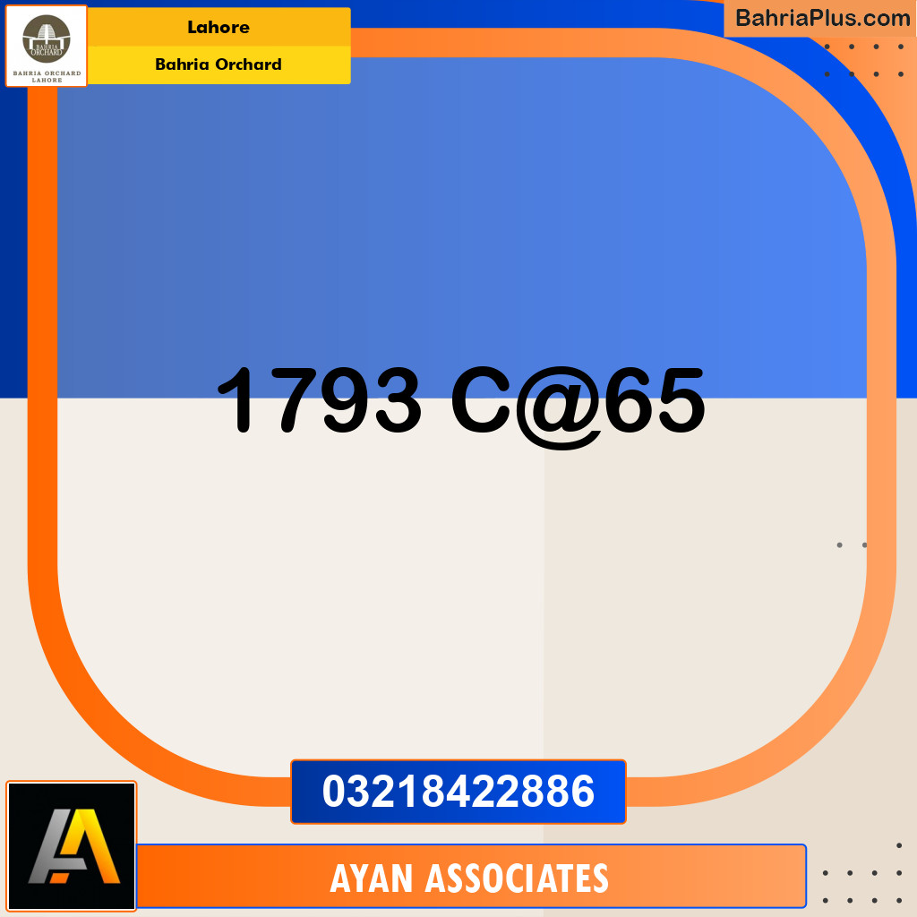 Residential Plot for Sale in Bahria Orchard, Lahore - (BP-231199)