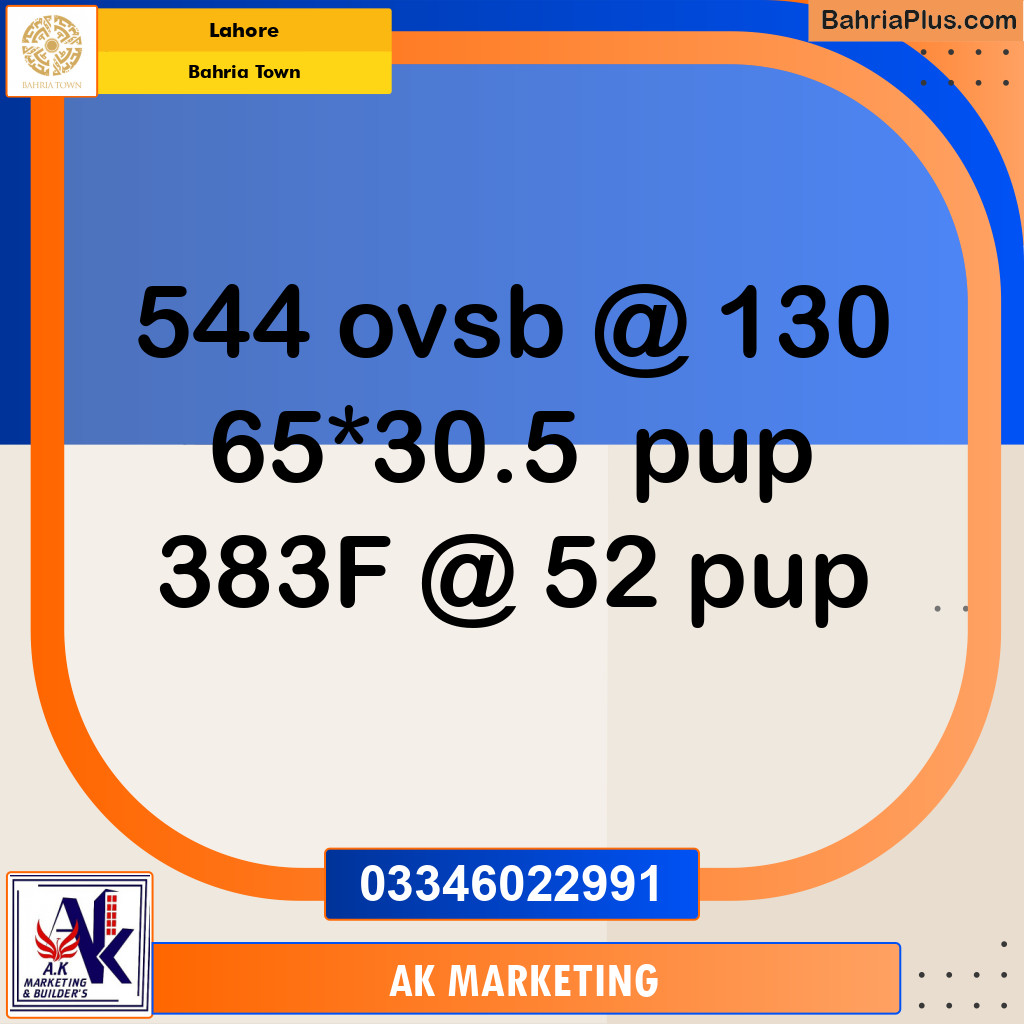 10 Marla Residential Plot for Sale in Bahria Town, Lahore - (BP-231316)