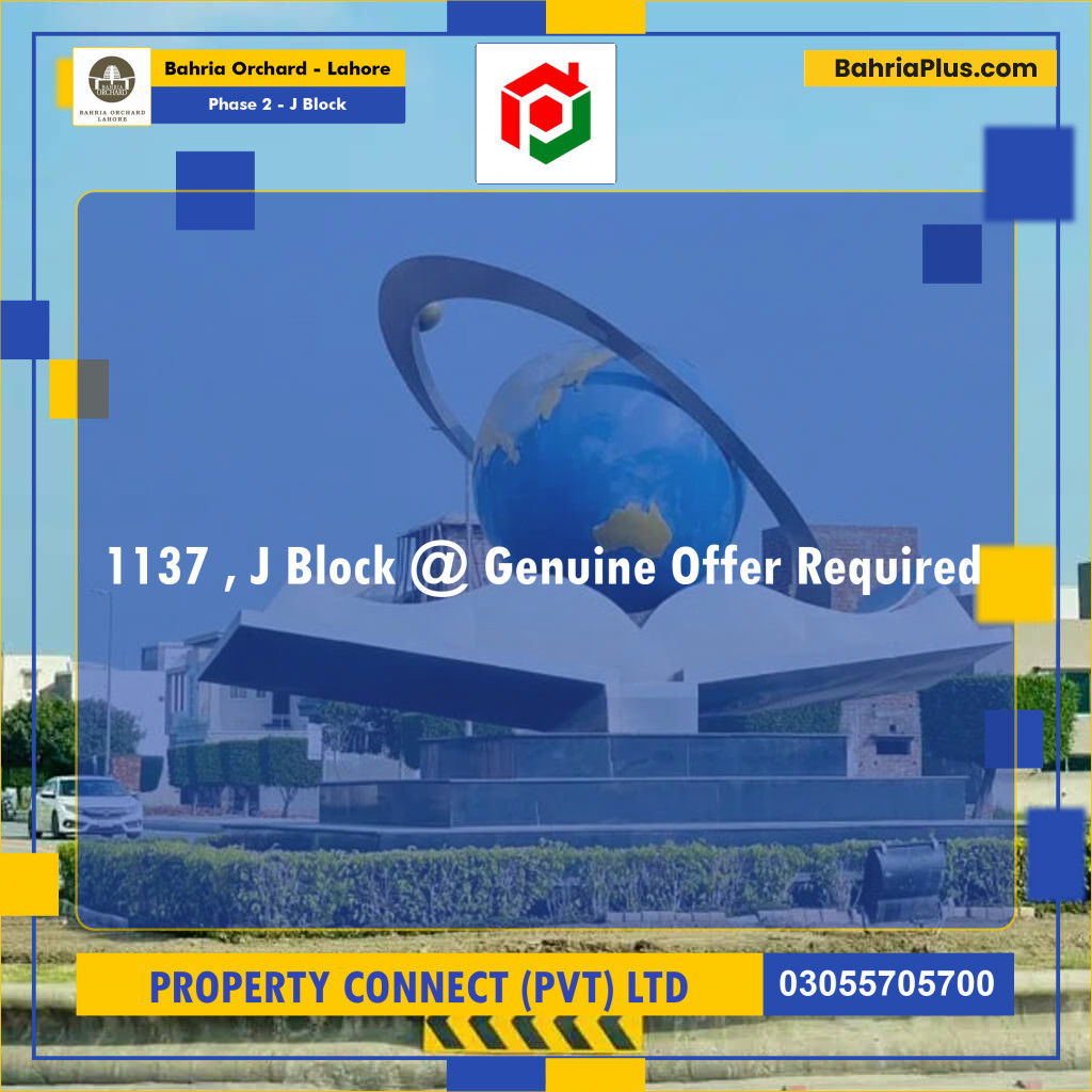 Residential Plot for Sale in Phase 2 - J Block -  Bahria Orchard, Lahore - (BP-231362)