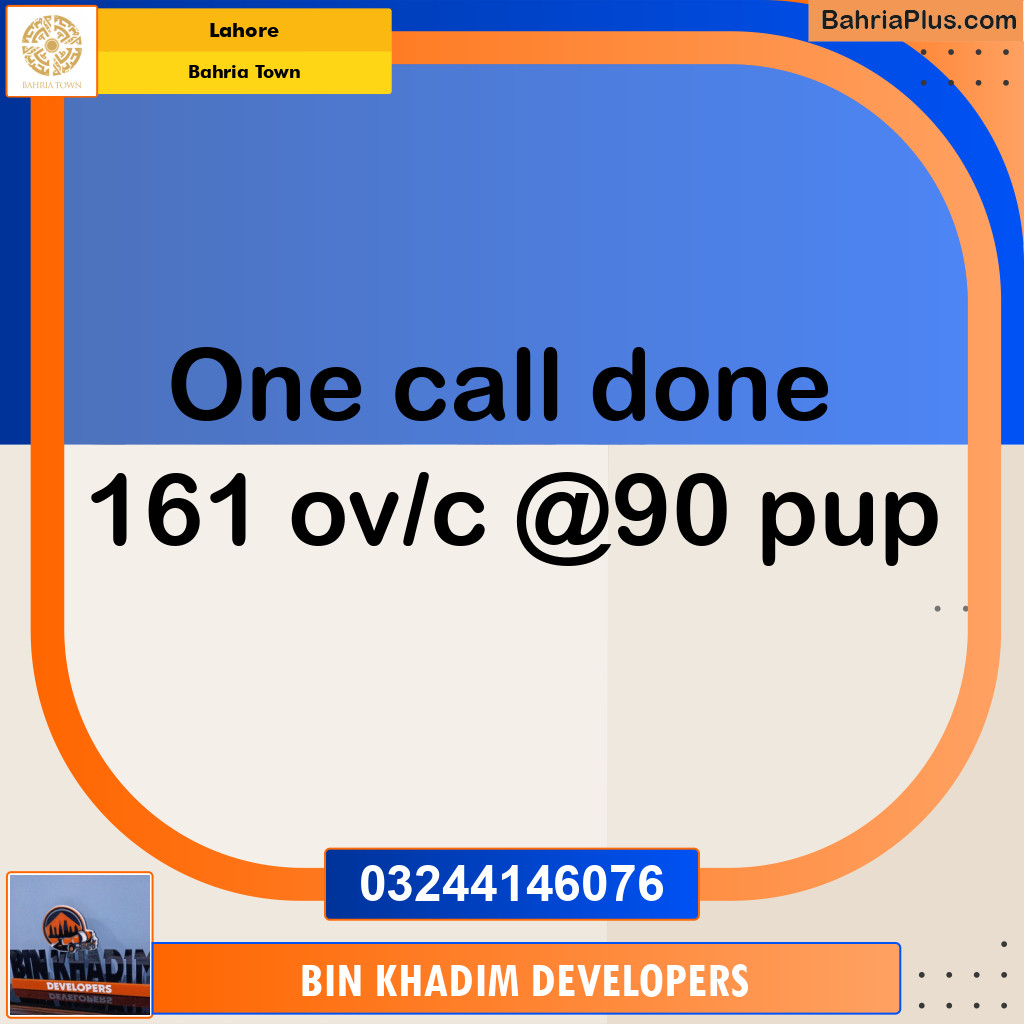 Residential Plot for Sale in Bahria Town, Lahore - (BP-231524)