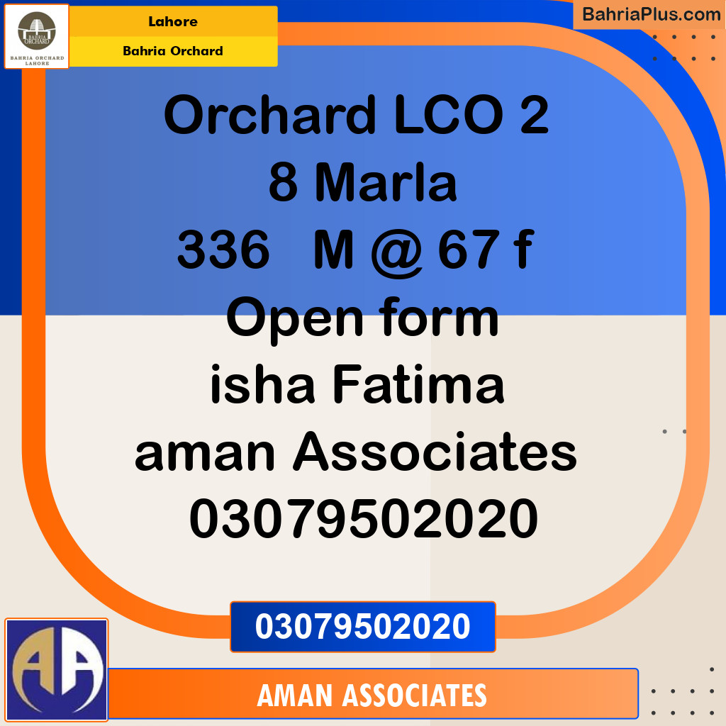 Residential Plot for Sale in Bahria Orchard, Lahore - (BP-231611)