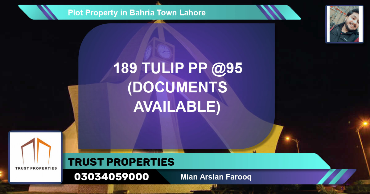 Residential Plot for Sale in Bahria Town, Lahore - (BP-23166)