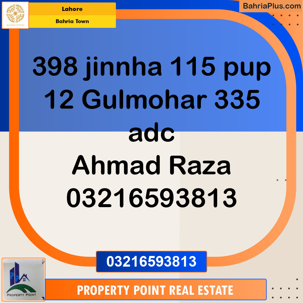 Residential Plot for Sale in Bahria Town, Lahore - (BP-231675)