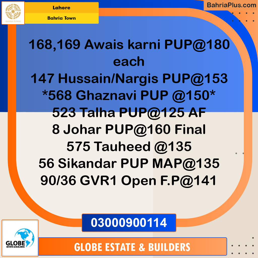 Residential Plot for Sale in Bahria Town, Lahore - (BP-231683)