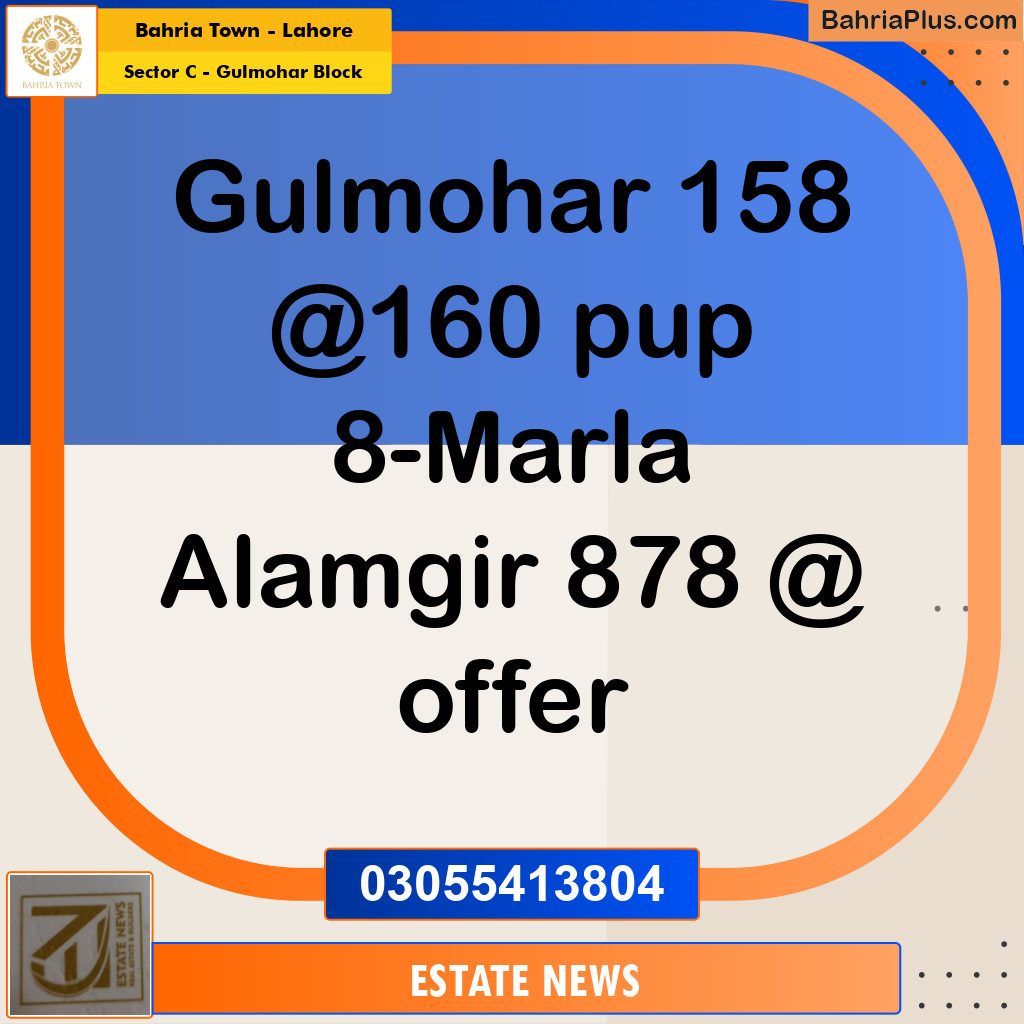 Residential Plot for Sale in Sector C - Gulmohar Block -  Bahria Town, Lahore - (BP-231784)