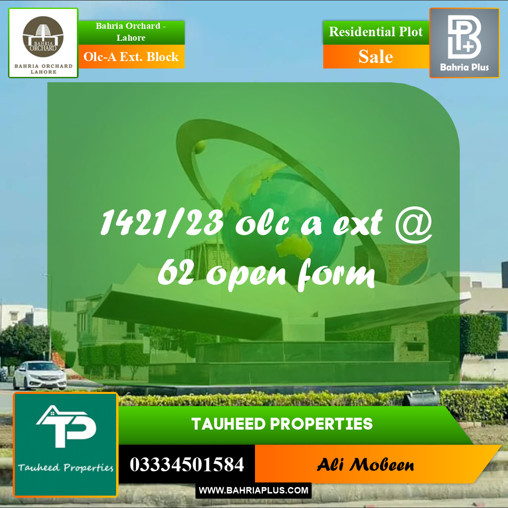 5 Marla Residential Plot for Sale in OLC-A Ext. Block -  Bahria Orchard, Lahore - (BP-231785)