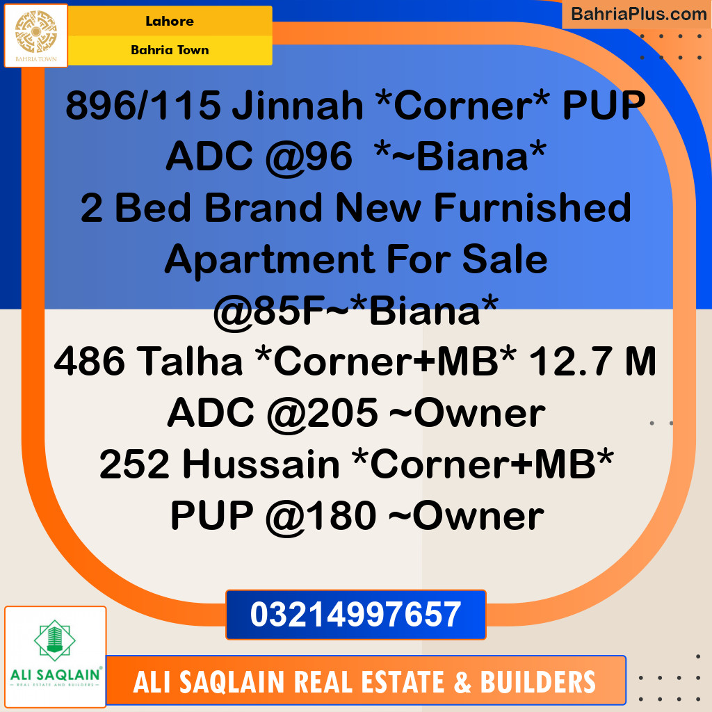 Residential Plot for Sale in Bahria Town, Lahore - (BP-231966)