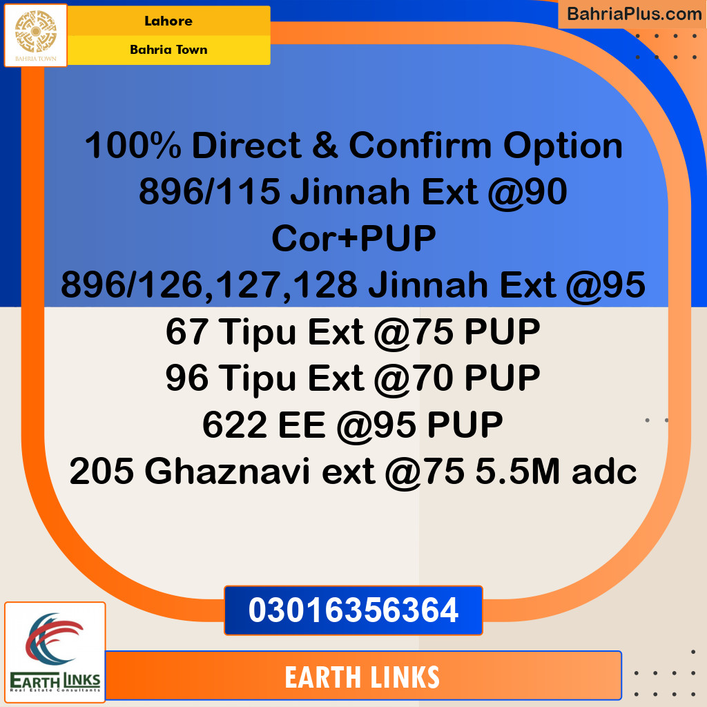 Residential Plot for Sale in Bahria Town, Lahore - (BP-232146)