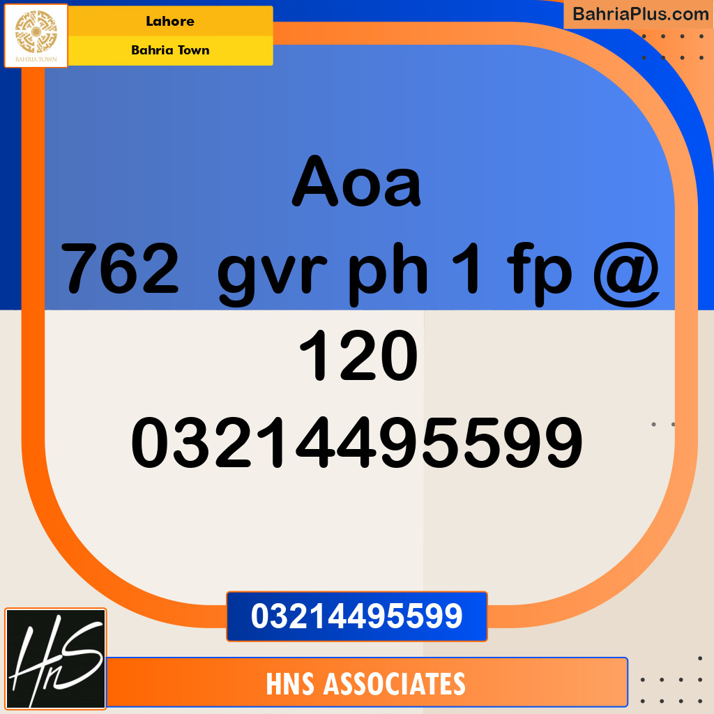 Residential Plot for Sale in Bahria Town, Lahore - (BP-232198)