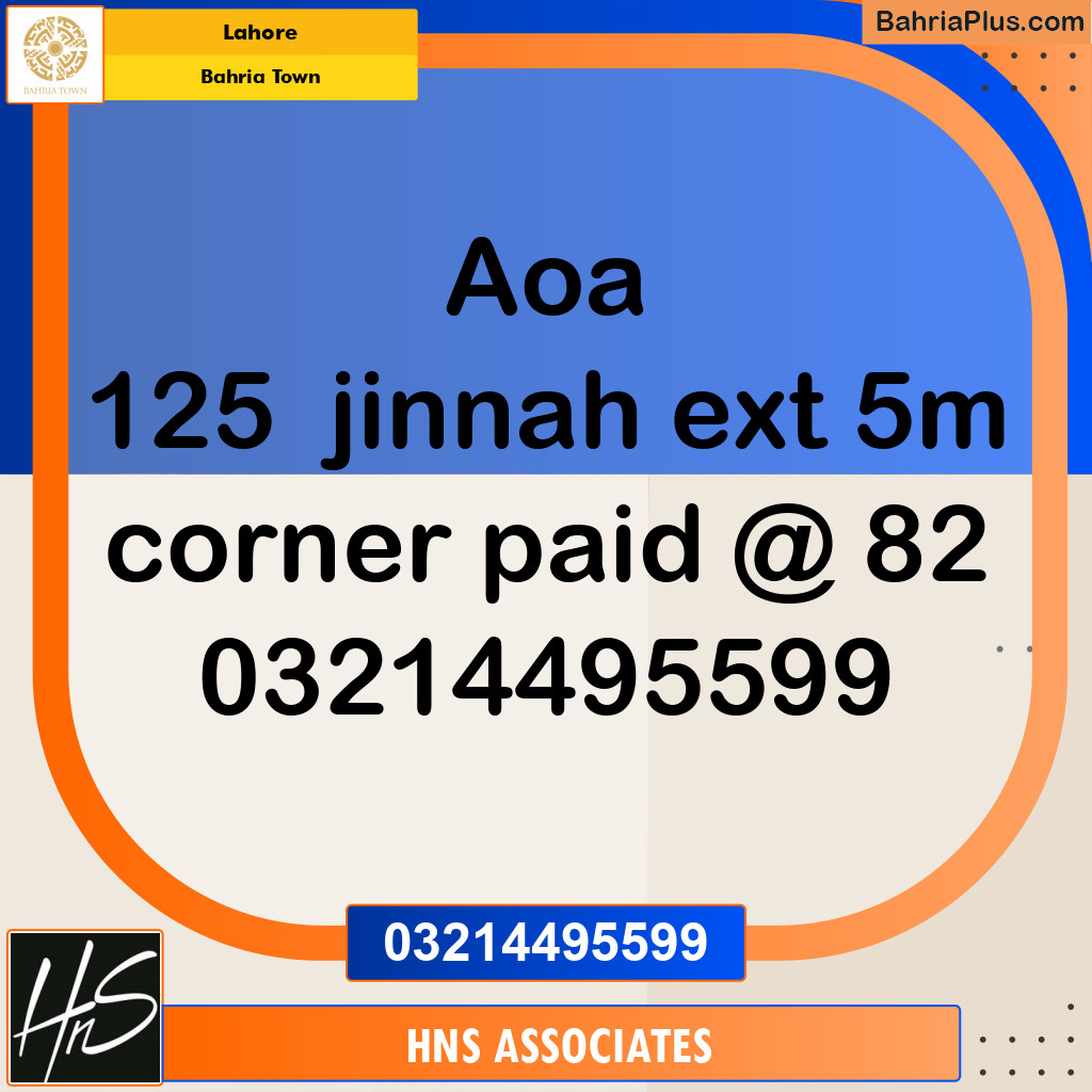 Residential Plot for Sale in Bahria Town, Lahore - (BP-232200)