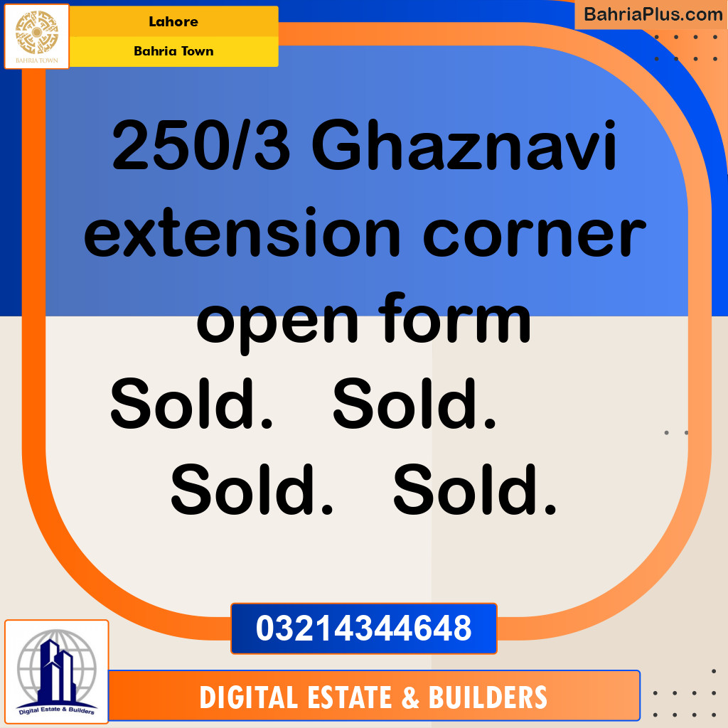 5 Marla Residential Plot for Sale in Bahria Town, Lahore - (BP-232457)