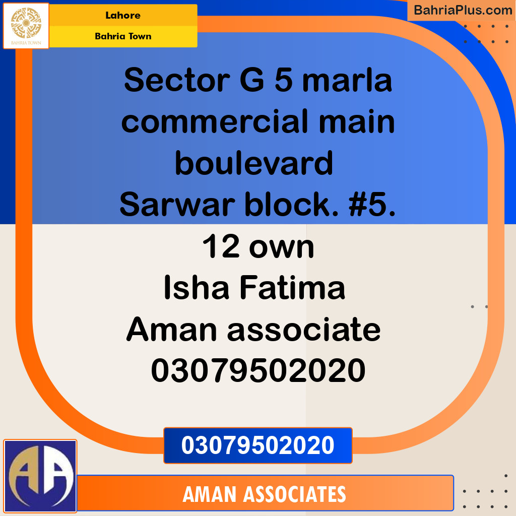 Residential Plot for Sale in Bahria Town, Lahore - (BP-232458)