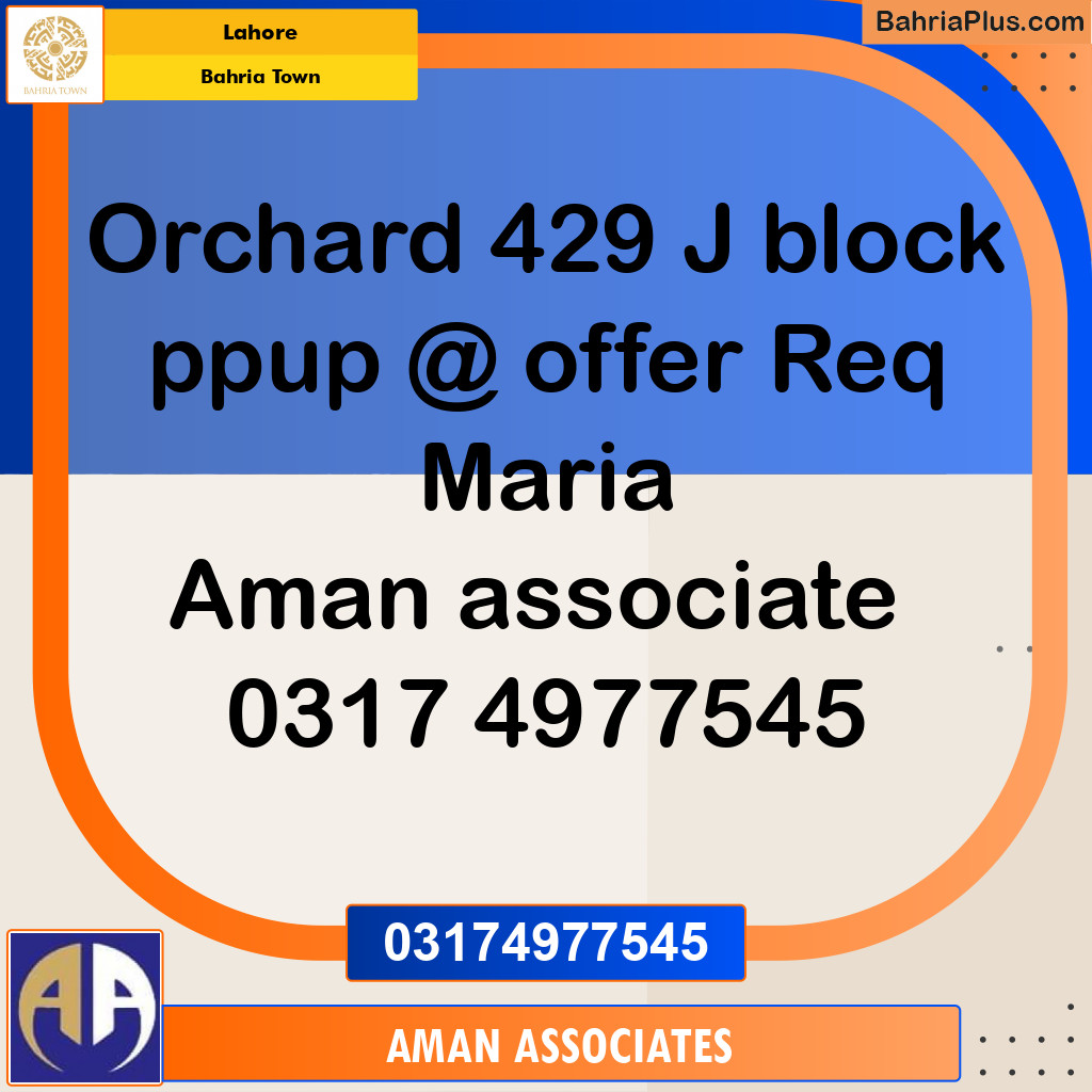 Residential Plot for Sale in Bahria Town, Lahore - (BP-232647)