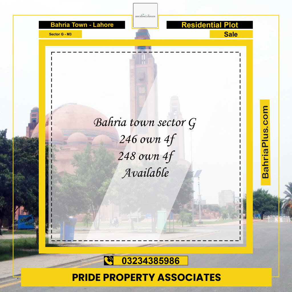 5 Marla Residential Plot for Sale in Sector G - Sarwar Block - Bahria Town, Lahore - (BP-232682)