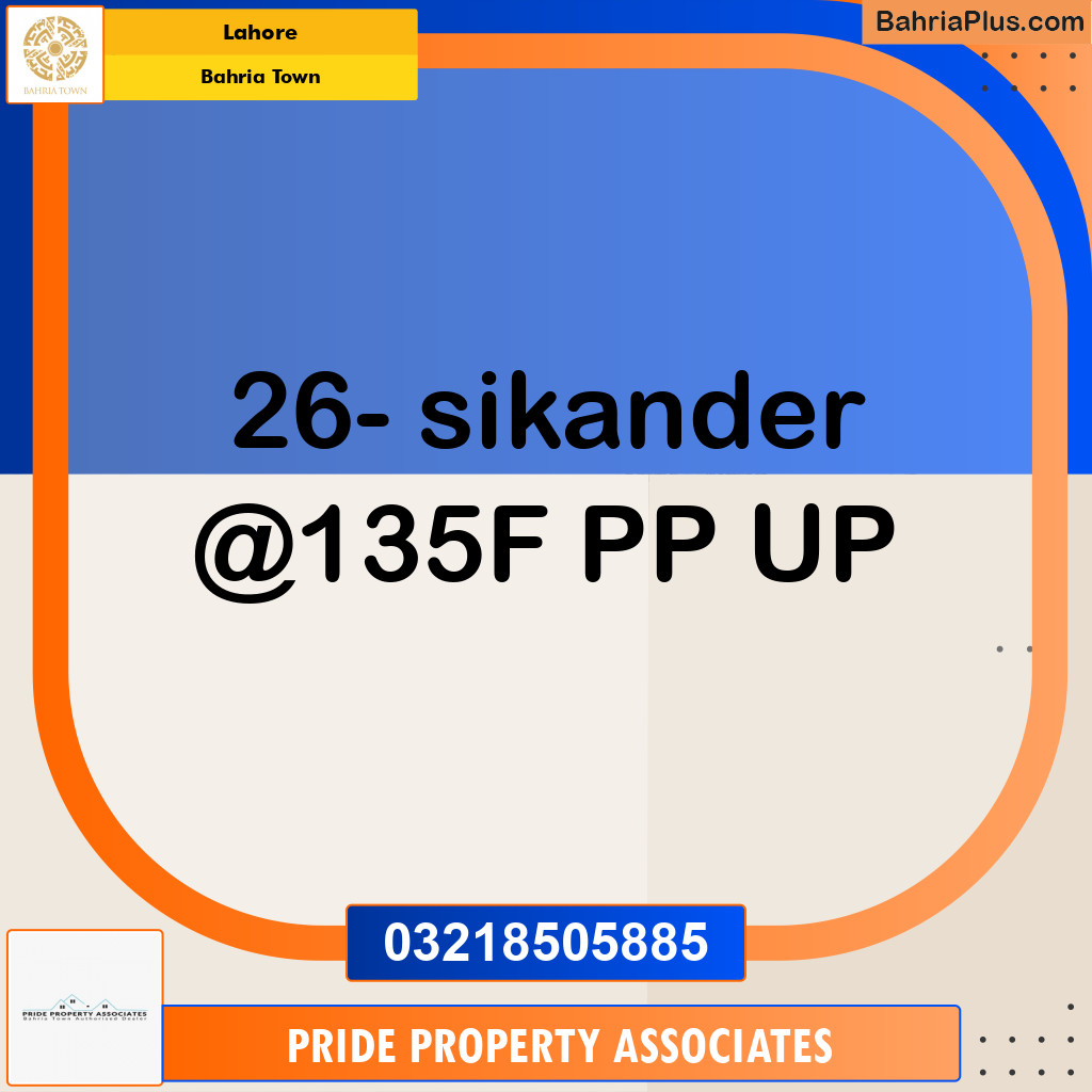 Residential Plot for Sale in Bahria Town, Lahore - (BP-232800)