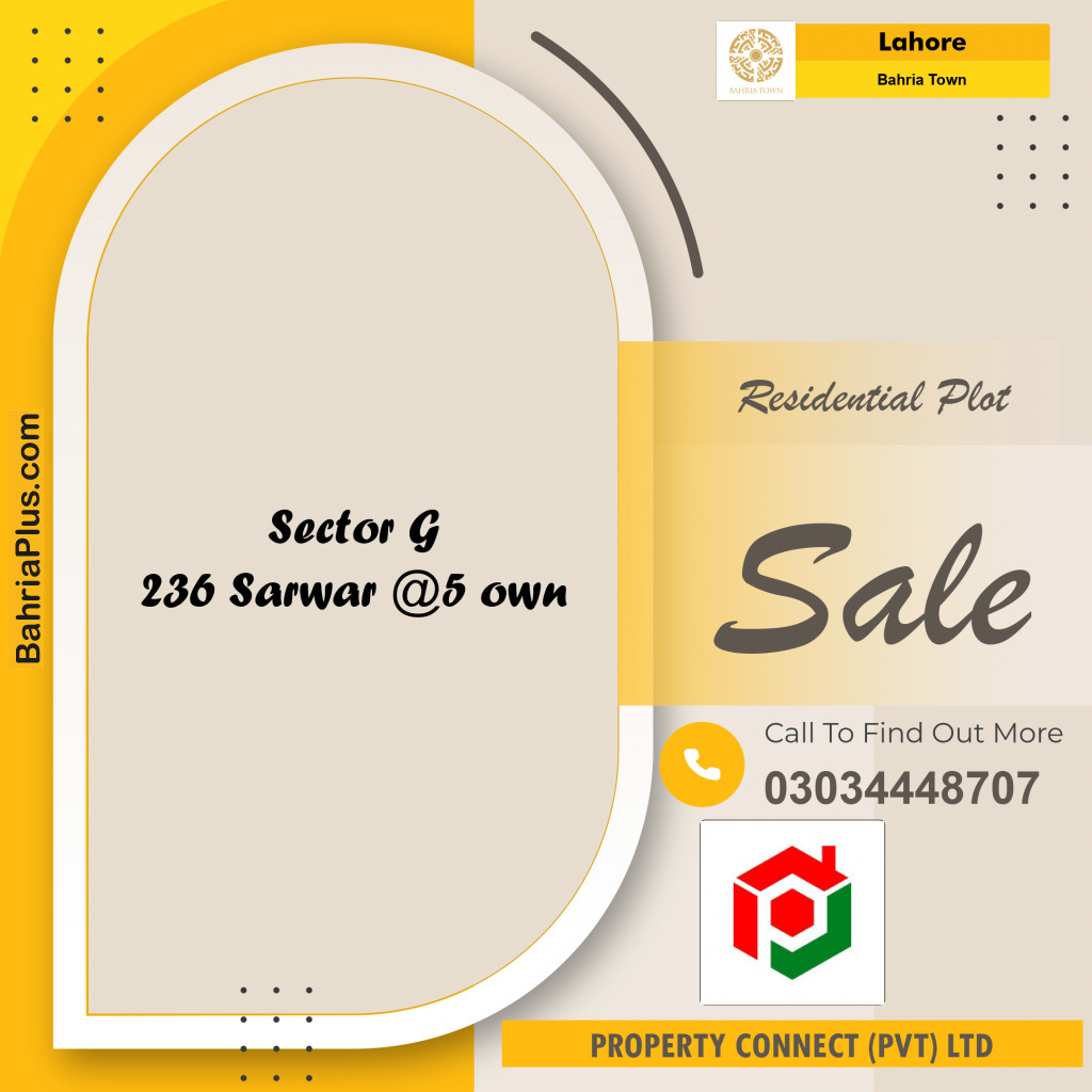 Residential Plot for Sale in Bahria Town, Lahore - (BP-233028)
