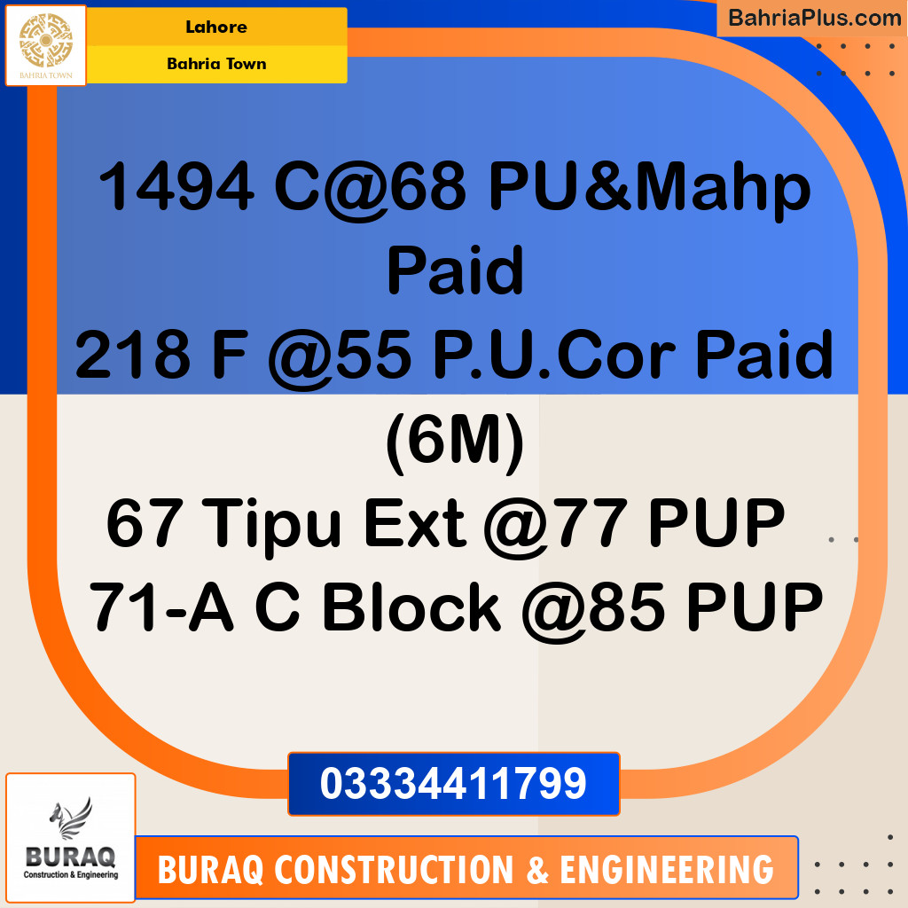 Residential Plot for Sale in Bahria Town, Lahore - (BP-233067)
