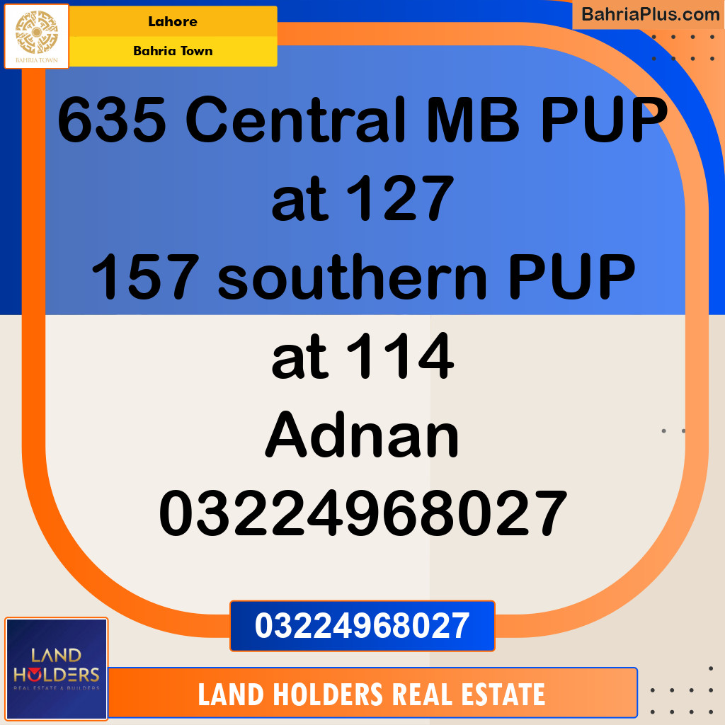 Residential Plot for Sale in Bahria Town, Lahore - (BP-233122)