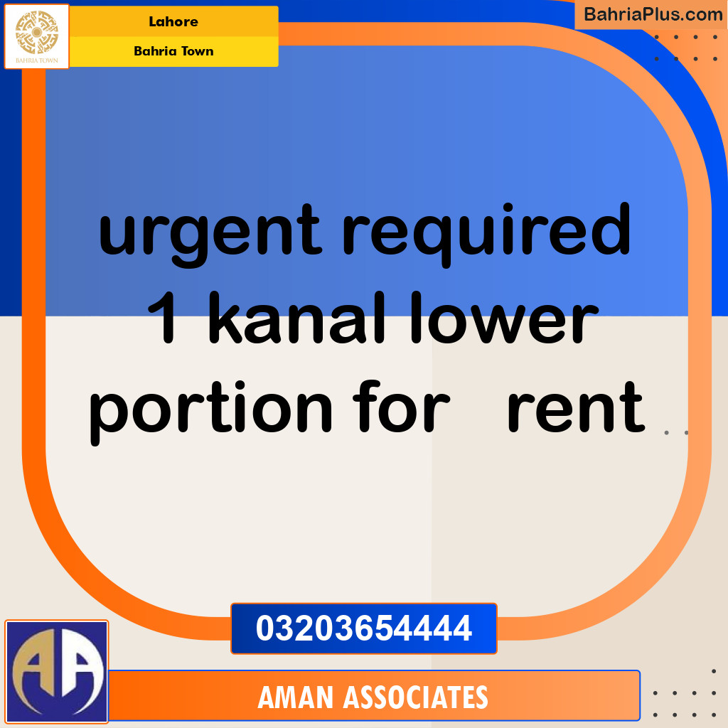 Residential Plot for Sale in Bahria Town, Lahore - (BP-233214)