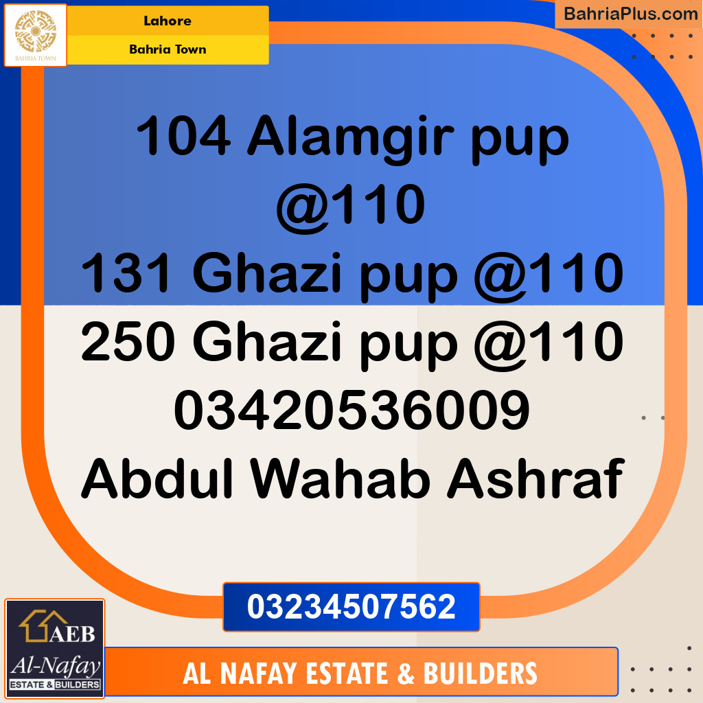 Residential Plot for Sale in Bahria Town, Lahore - (BP-233541)