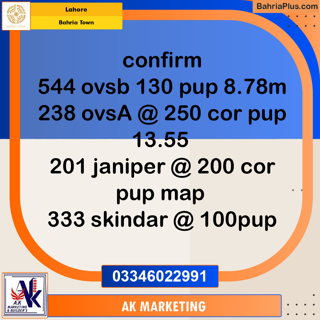 10 Marla Residential Plot for Sale in Bahria Town, Lahore - (BP-233703)