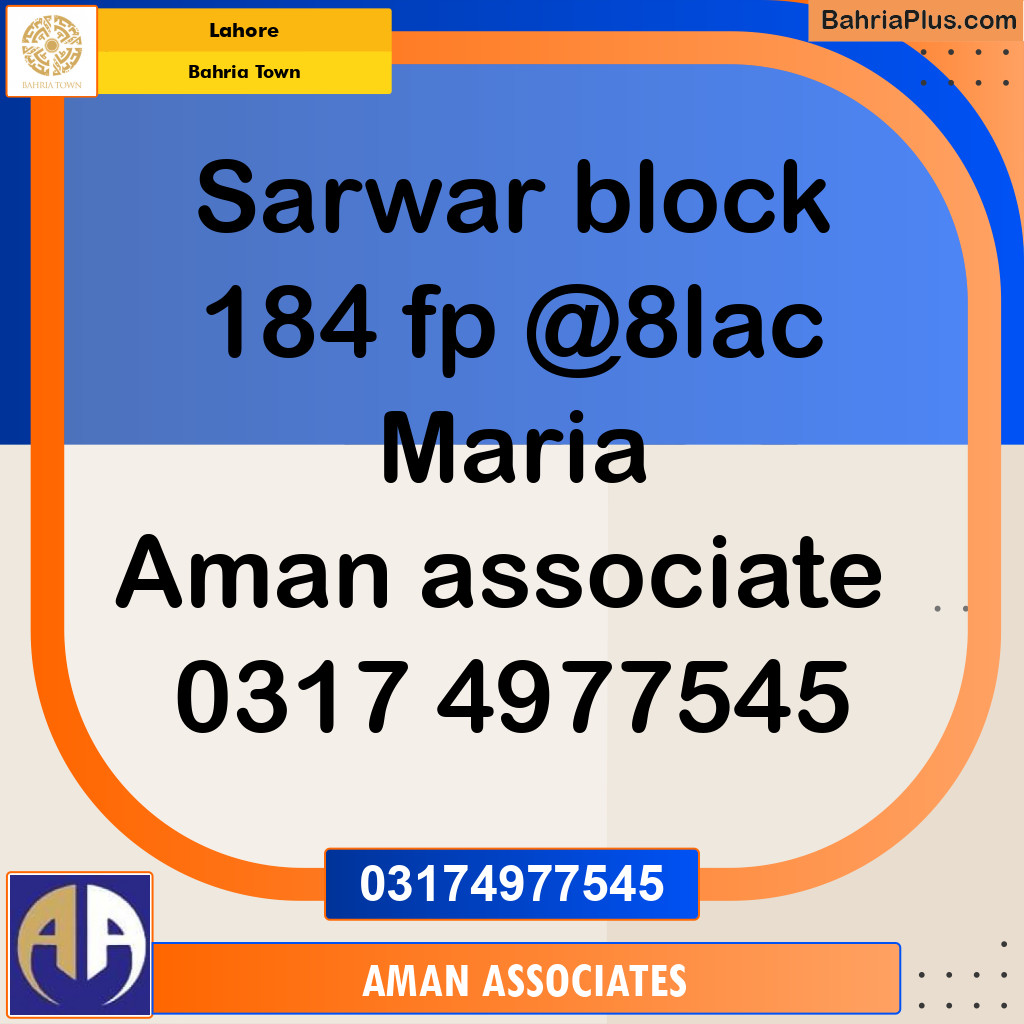 Residential Plot for Sale in Bahria Town, Lahore - (BP-233764)