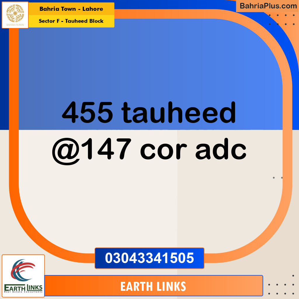 10 Marla Residential Plot for Sale in Sector F - Tauheed Block -  Bahria Town, Lahore - (BP-233794)