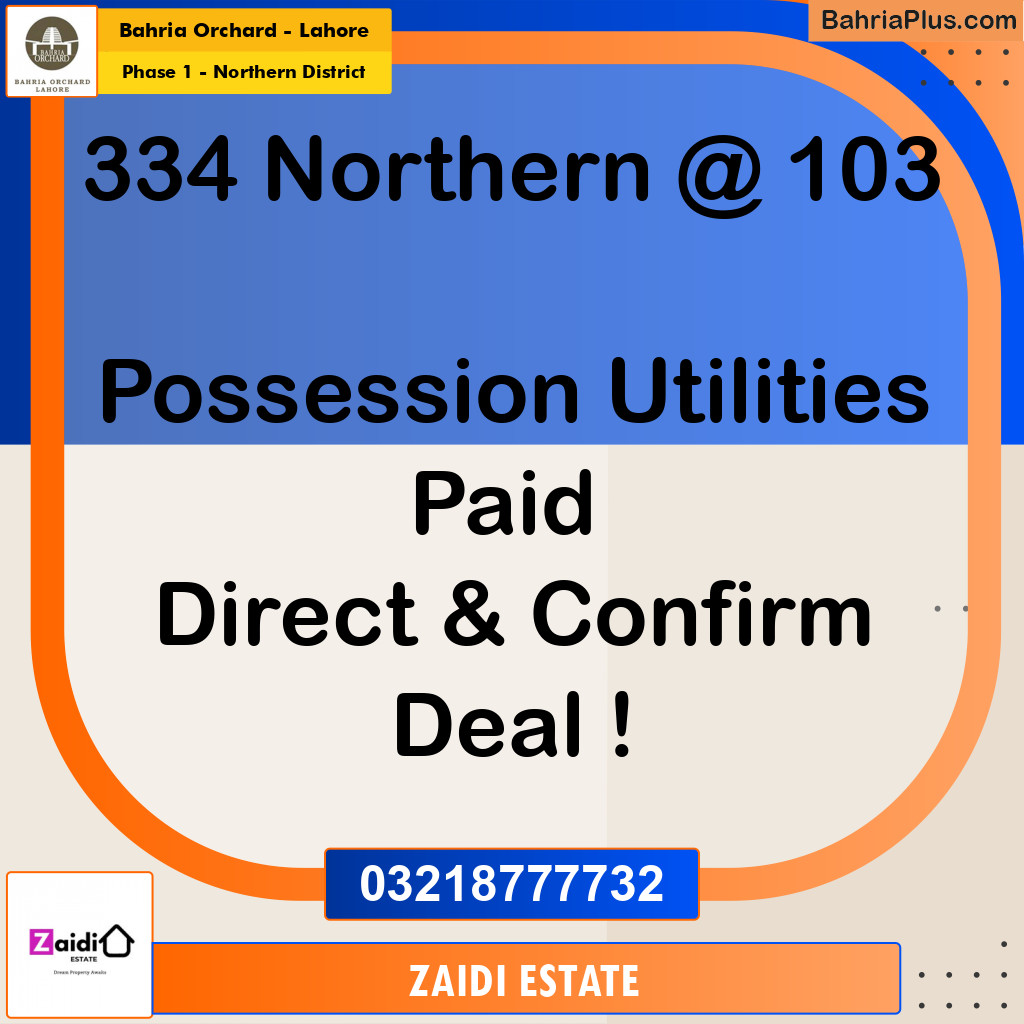 10 Marla Residential Plot for Sale in Phase 1 - Northern District -  Bahria Orchard, Lahore - (BP-233998)