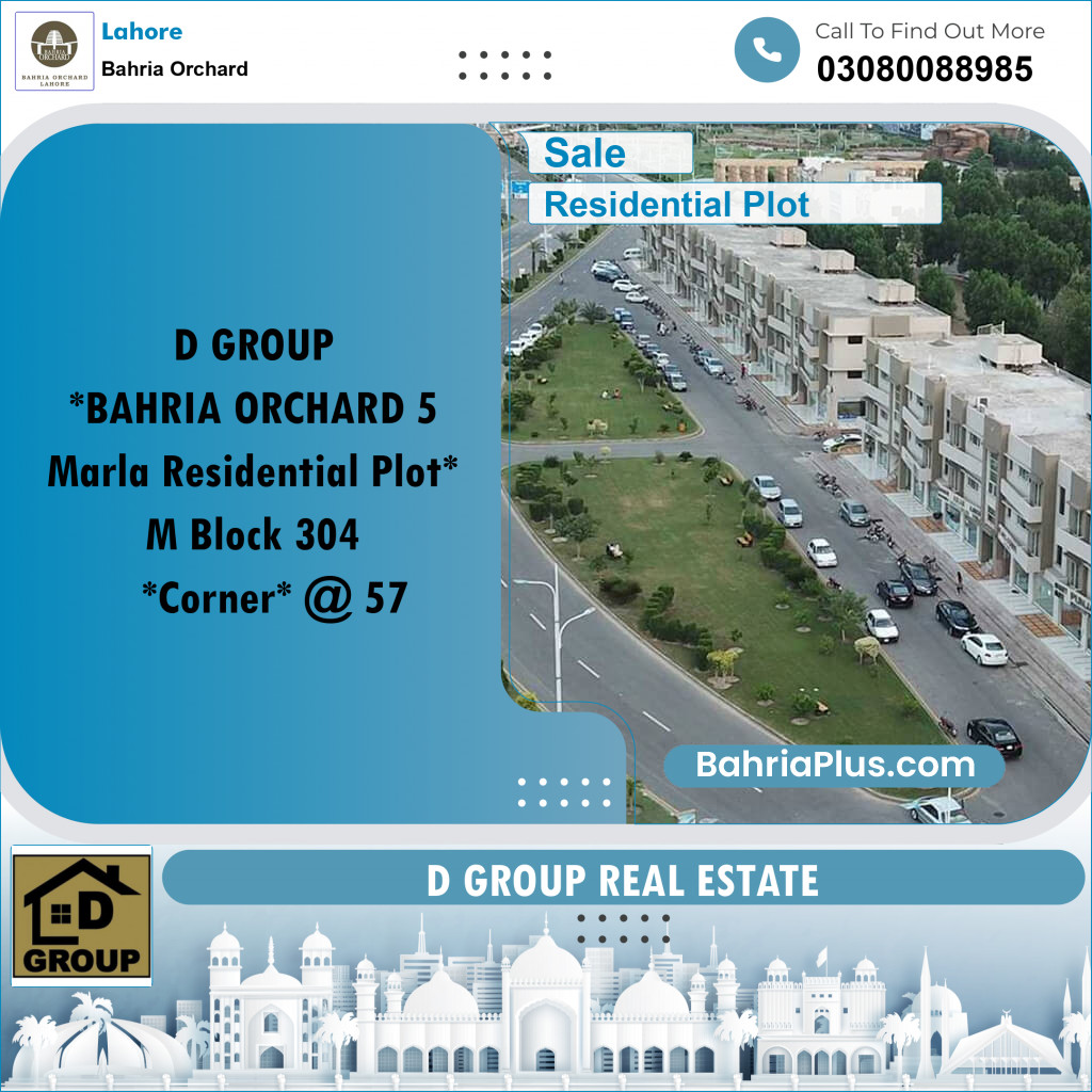 Residential Plot for Sale in Bahria Orchard, Lahore - (BP-234049)