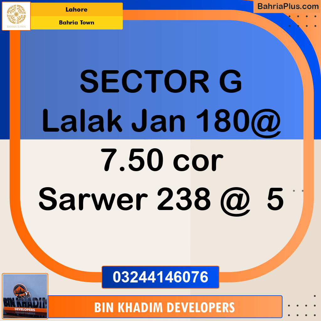 Residential Plot for Sale in Bahria Town, Lahore - (BP-234153)