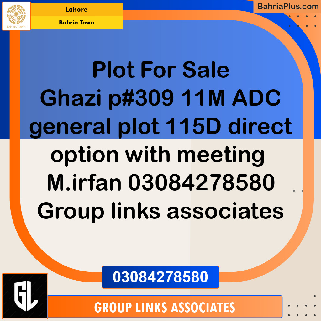 Residential Plot for Sale in Bahria Town, Lahore - (BP-234224)