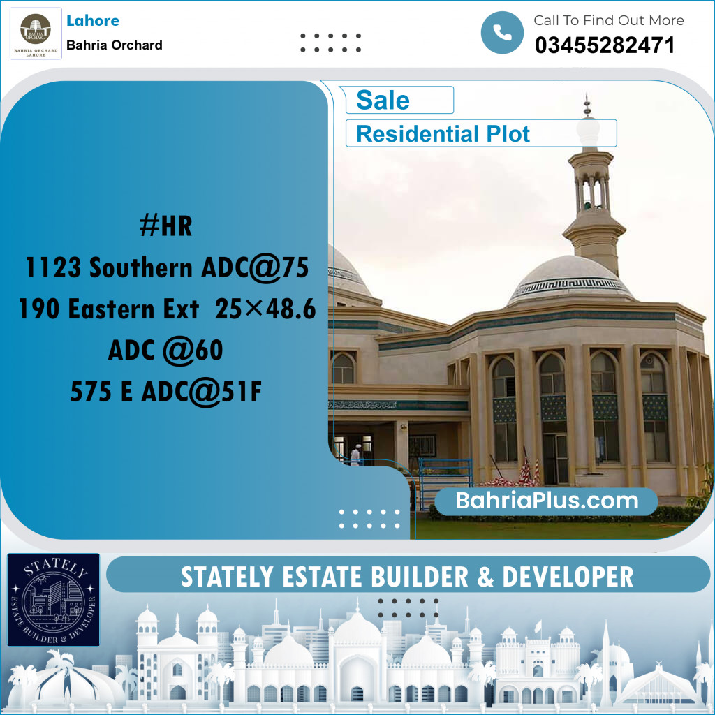 Residential Plot for Sale in Bahria Orchard, Lahore - (BP-234570)