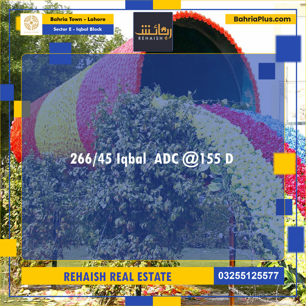 Residential Plot for Sale in Sector E - Iqbal Block -  Bahria Town, Lahore - (BP-234703)