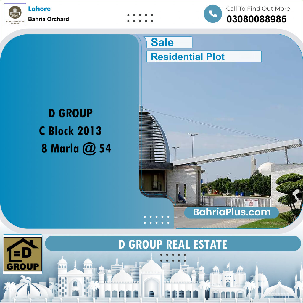Residential Plot for Sale in Bahria Orchard, Lahore - (BP-234715)