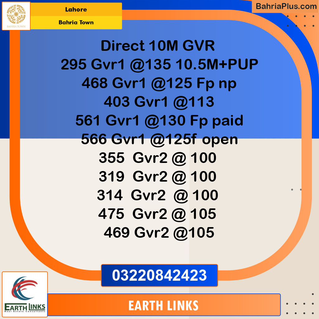 Residential Plot for Sale in Bahria Town, Lahore - (BP-234765)
