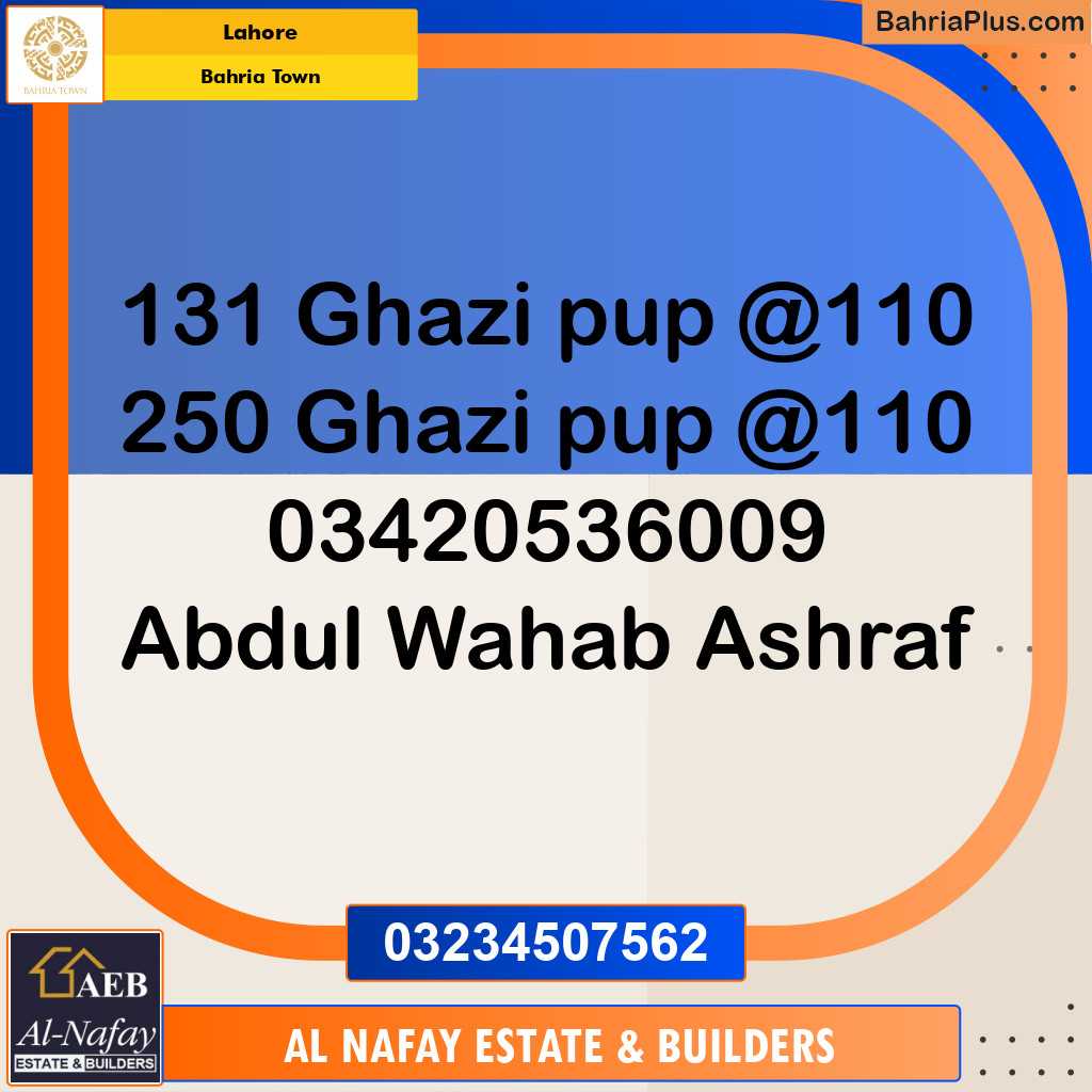 Residential Plot for Sale in Bahria Town, Lahore - (BP-234814)