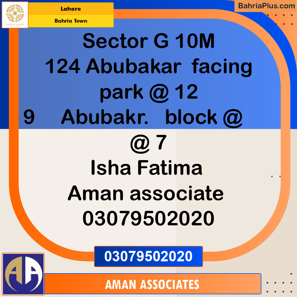 Residential Plot for Sale in Bahria Town, Lahore - (BP-235025)