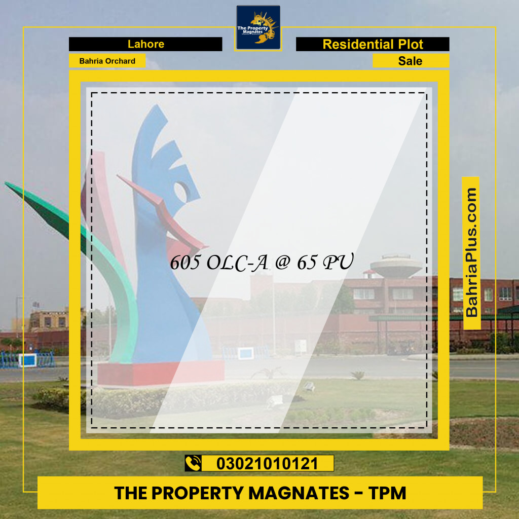 Residential Plot for Sale in Bahria Orchard, Lahore - (BP-235070)