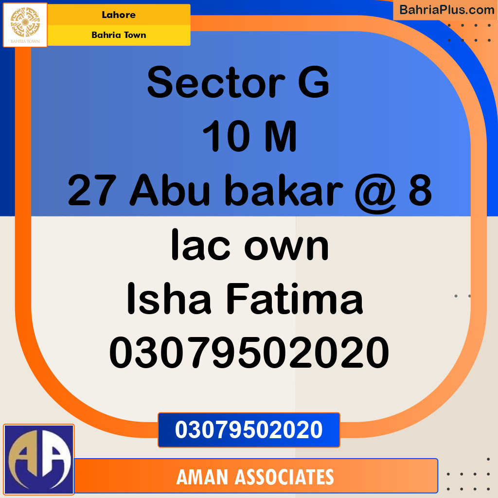 Residential Plot for Sale in Bahria Town, Lahore - (BP-235286)