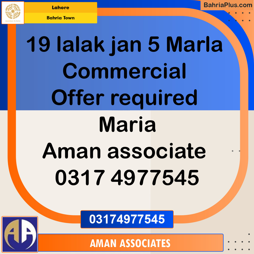 Residential Plot for Sale in Bahria Town, Lahore - (BP-235566)