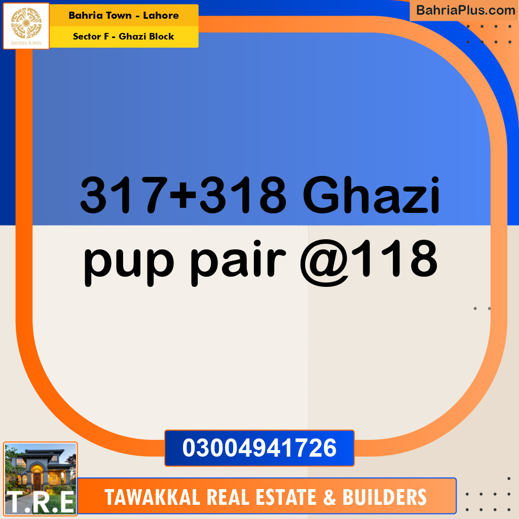 10 Marla Residential Plot for Sale in Sector F - Ghazi Block -  Bahria Town, Lahore - (BP-235600)