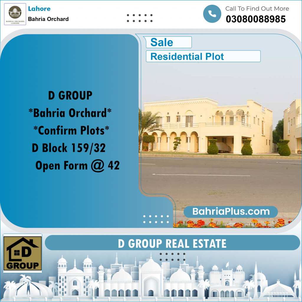 Residential Plot for Sale in Bahria Orchard, Lahore - (BP-235815)