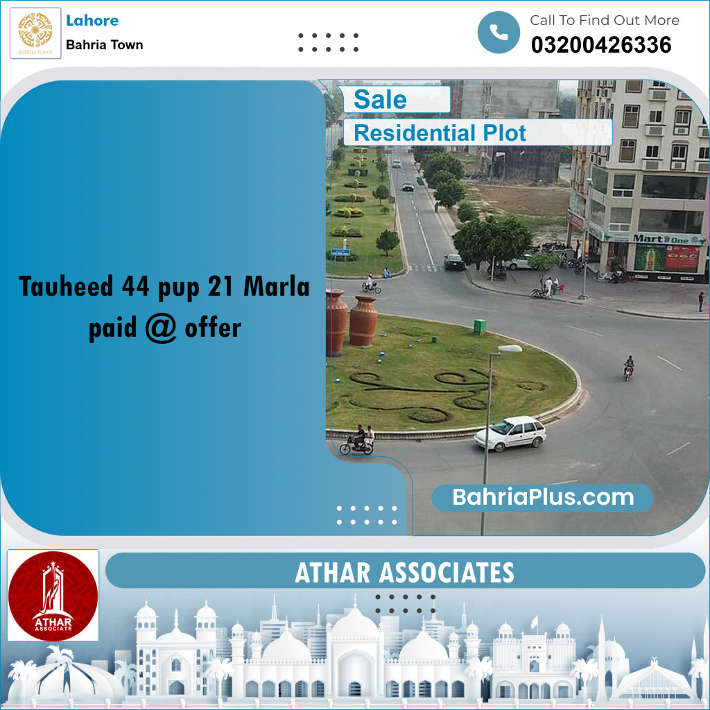 Residential Plot for Sale in Bahria Town, Lahore - (BP-235866)