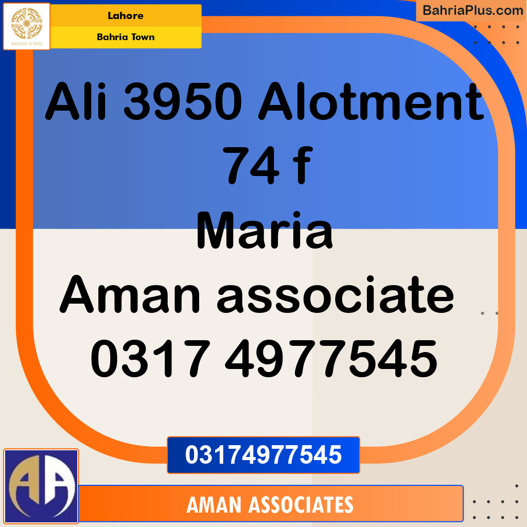 Residential Plot for Sale in Bahria Town, Lahore - (BP-235907)