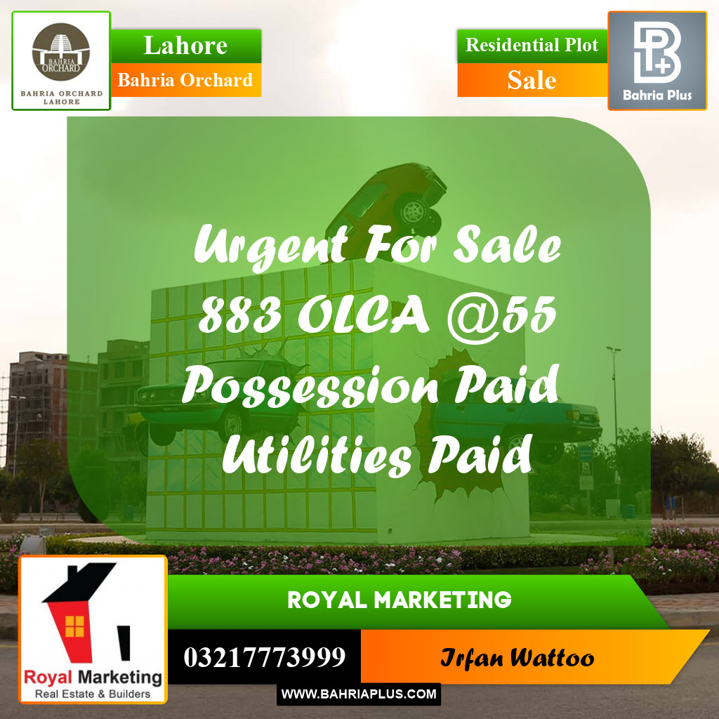 Residential Plot for Sale in Bahria Orchard, Lahore - (BP-235939)