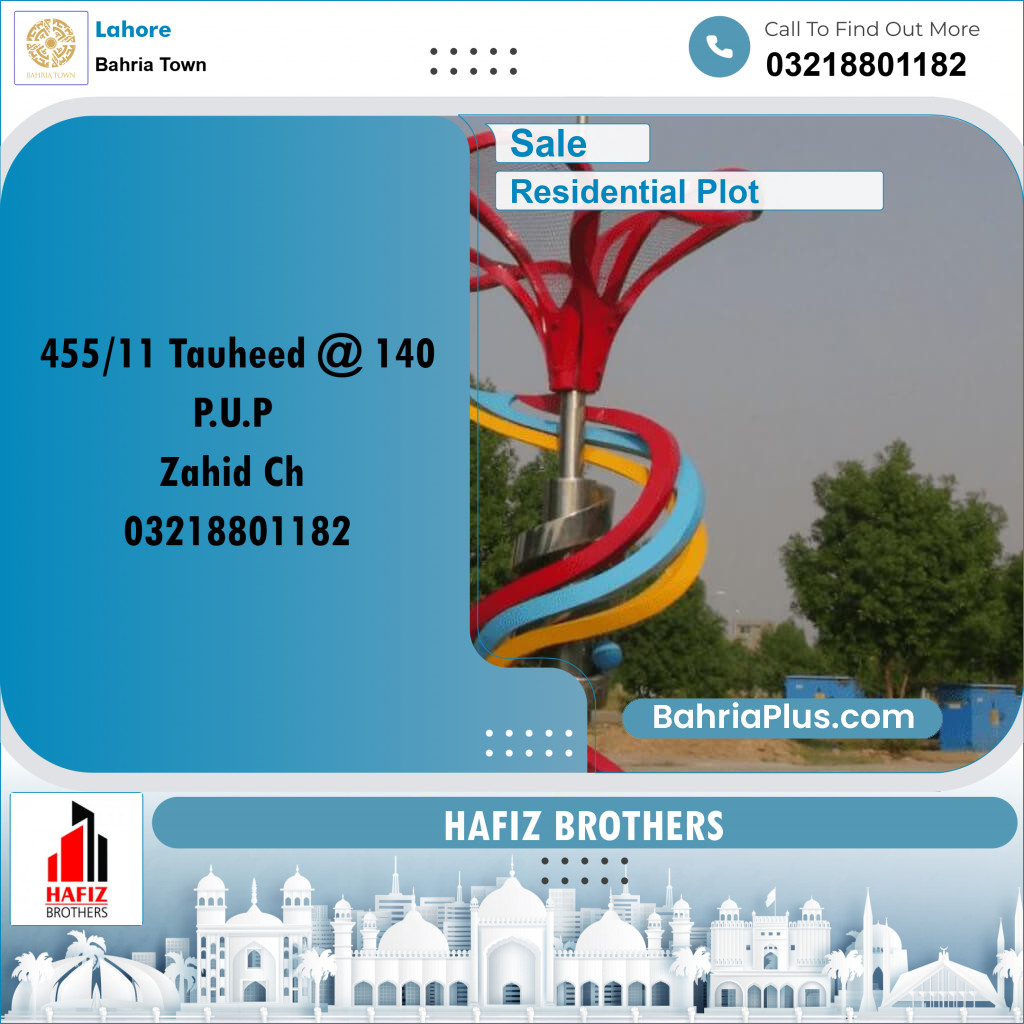 10 Marla Residential Plot for Sale in Bahria Town, Lahore - (BP-235949)