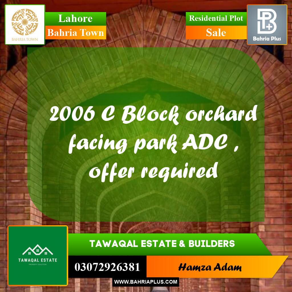 Residential Plot for Sale in Bahria Town, Lahore - (BP-236498)