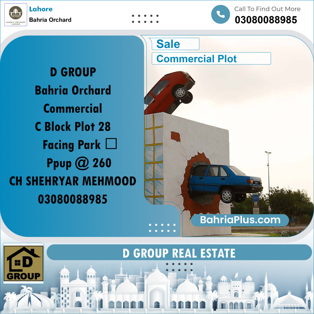 Commercial Plot for Sale in Bahria Orchard, Lahore - (BP-236614)